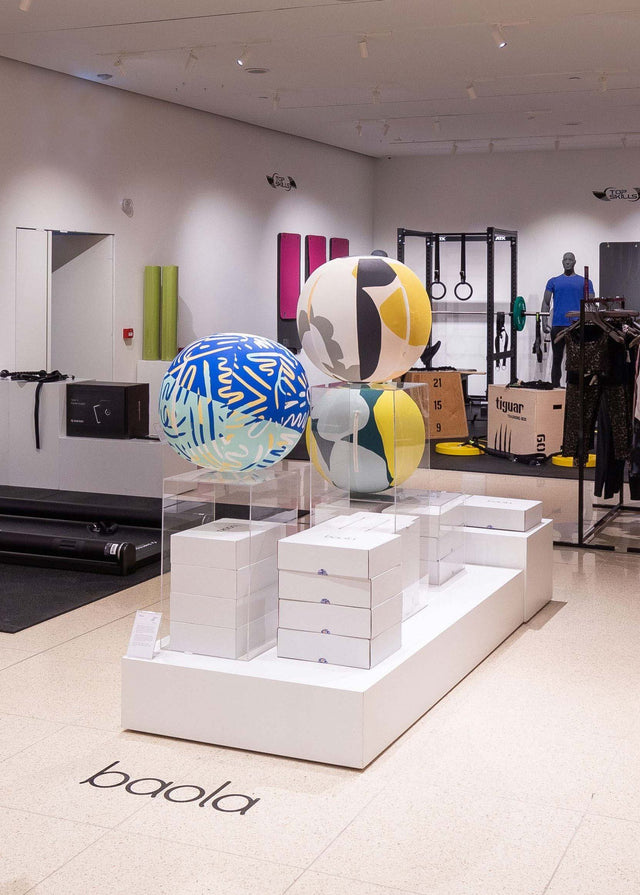 Baola, the luxury Swiss ball, makes its retail debut at Italy’s Rinascente
